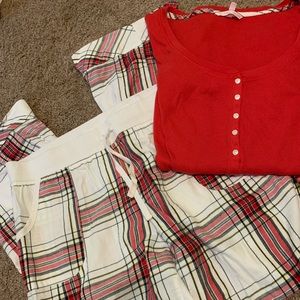 Victoria’s Secret flannel bottom pajama set